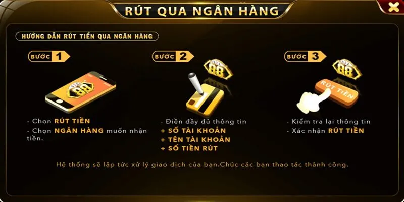 Mẹo rút thưởng qua ngân hàng cá nhân cực nhanh